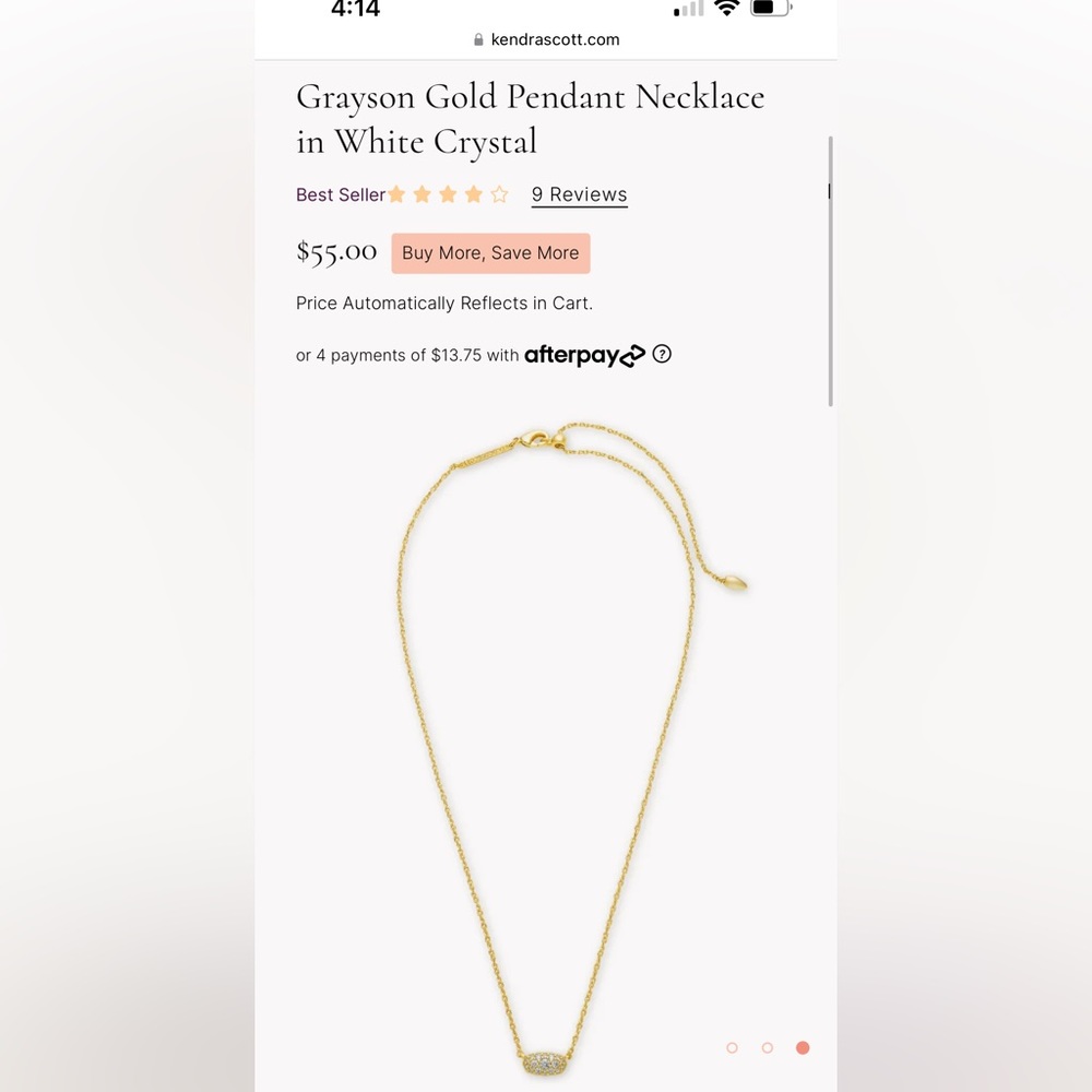 Kendra Scott Grayson Gold necklace